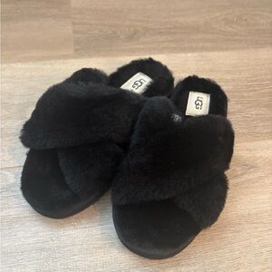 UGG Ayana Furry Slippers